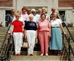 Gus Cook, Shirley Kinzer (Karg), Kay Claibourn (Erdman), Tom Walter, Jane Miller (Schorr), George Weamire, Cecilia Dennis (?), Don Rhodes, Mary Ann Ryan, Mary Skinner (Kinnett) & Wanita Meyer (Gresham)