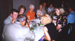 Clock-wise starting with Wib Standriff, Mrs Stadriff, Jane Miller (Schorr), Shirley Kinzer (Karg), Ed Banschbach, Loretta Stamper (Banschbach), Dan Kuckenrider, Gus Cook, Cecilia Dennis (Tallichet), Shirley Lawrence Walters, Tom Walters