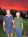 my wife Edna and I and a magnificent sunrise in Scottsdale, AZ