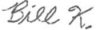 Bill's signature